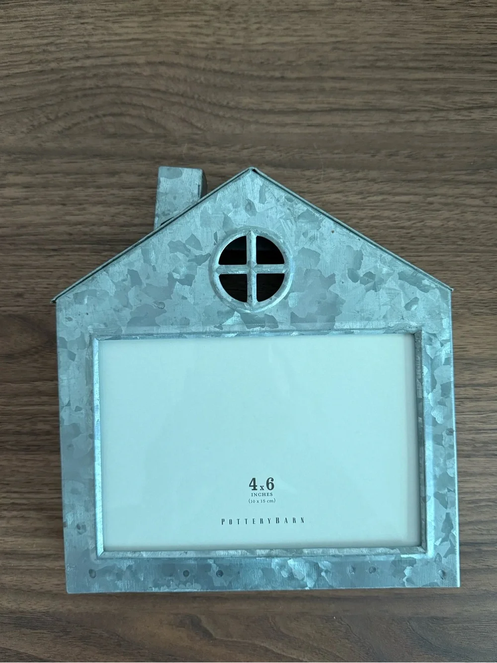 Pottery Barn Galvanized House Frames Set of 4 Holiday Farmhouse Cottage Decor